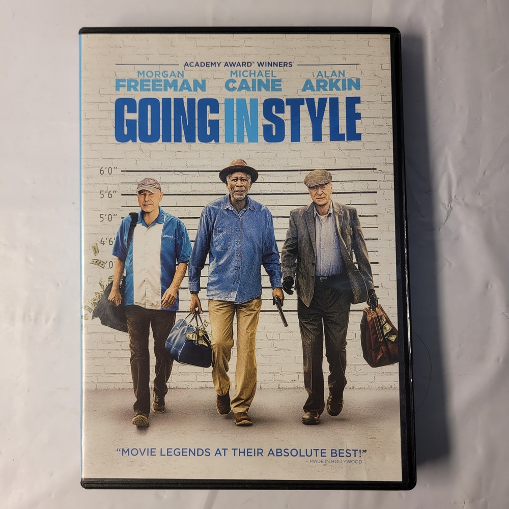 Warner Bros Going In Style‎ DVD Unisex 2017 Comedy Morgan Freeman Michael Caine